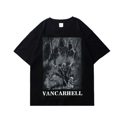Oversized Skull Graphic T-Shirt